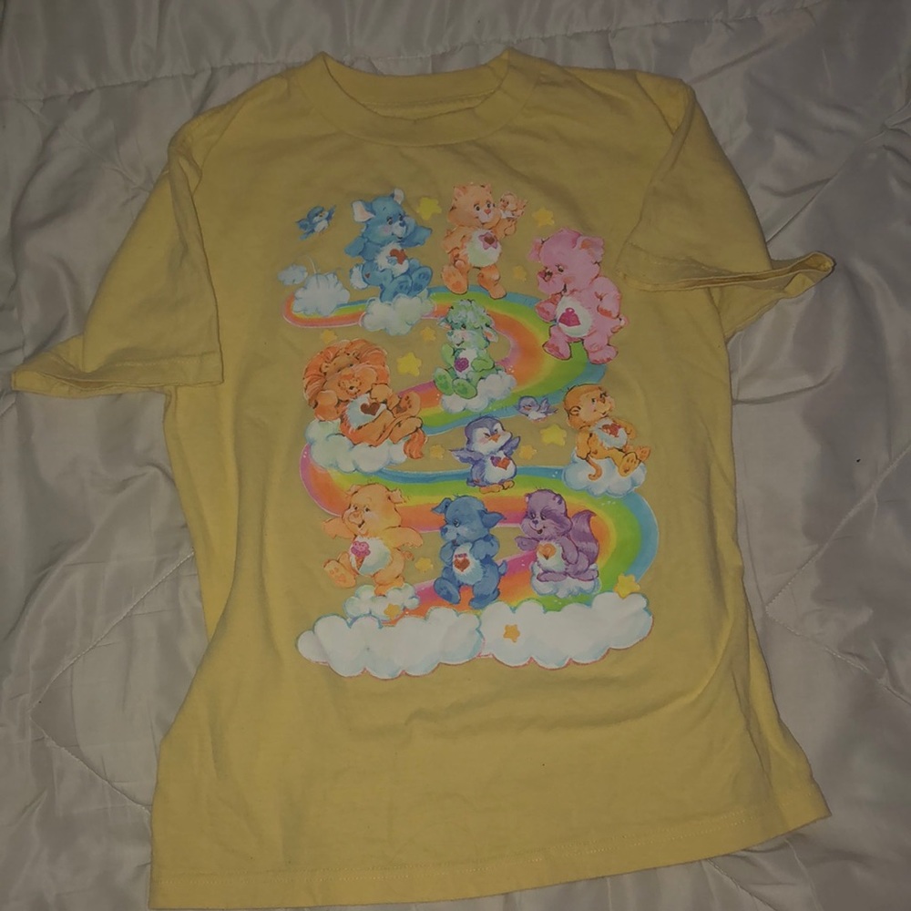 Care bare yellow Medium t-shirt